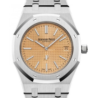 Audemars Piguet Jumbo Extra Thin White Gold Salmon Dial 15202Bc.oo.1240Bc.01