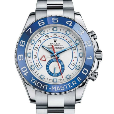 Rolex Yacht-master Ii Stainless Steel White Dial Luxury Watch