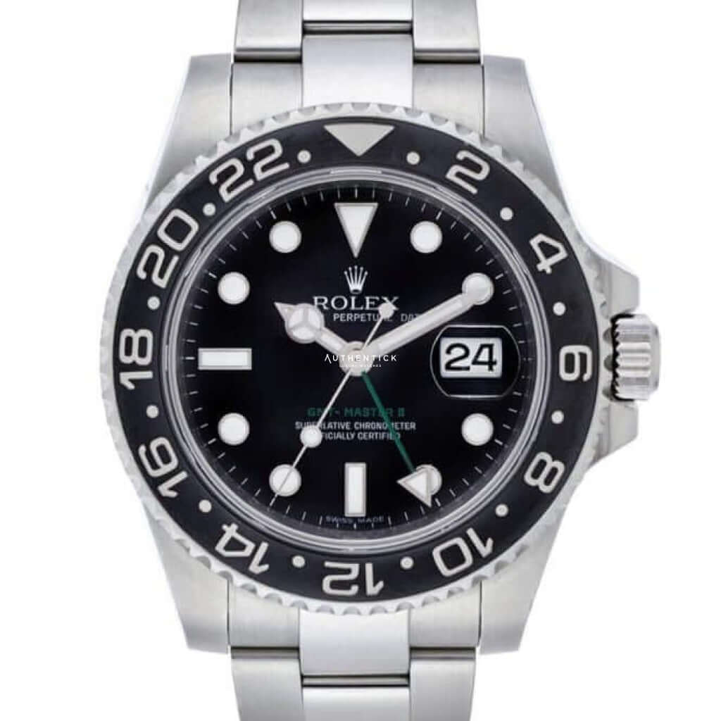 Rolex Gmt-Master Ii Stainless Steel Black Dial 116710Ln