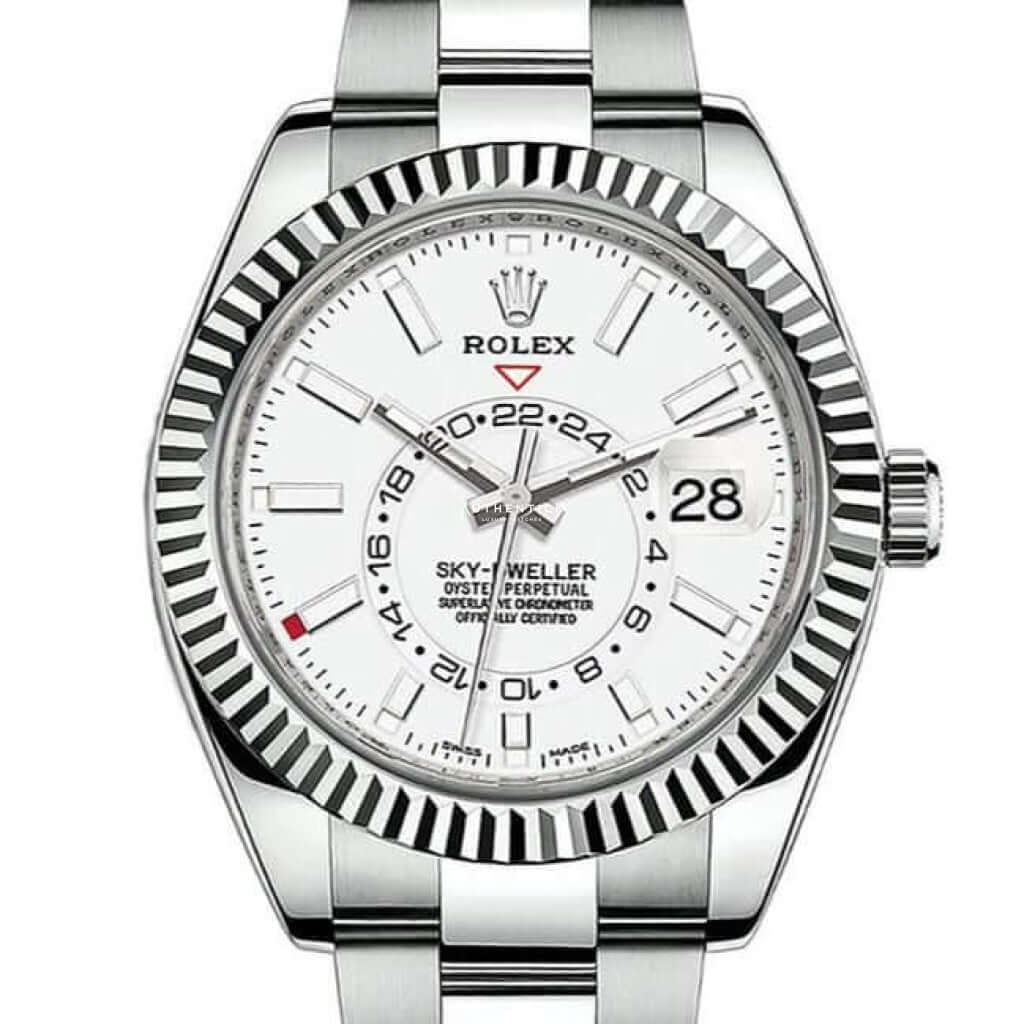 Rolex Sky-Dweller Stainless Steel & White Gold Bezel Dial 326934