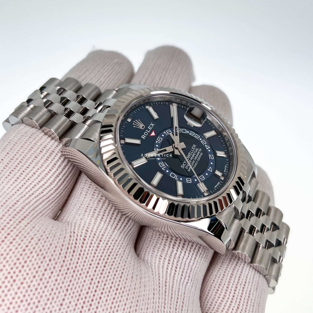 Rolex Sky-Dweller Stainless Jubilee Steel Blue Dial 326934