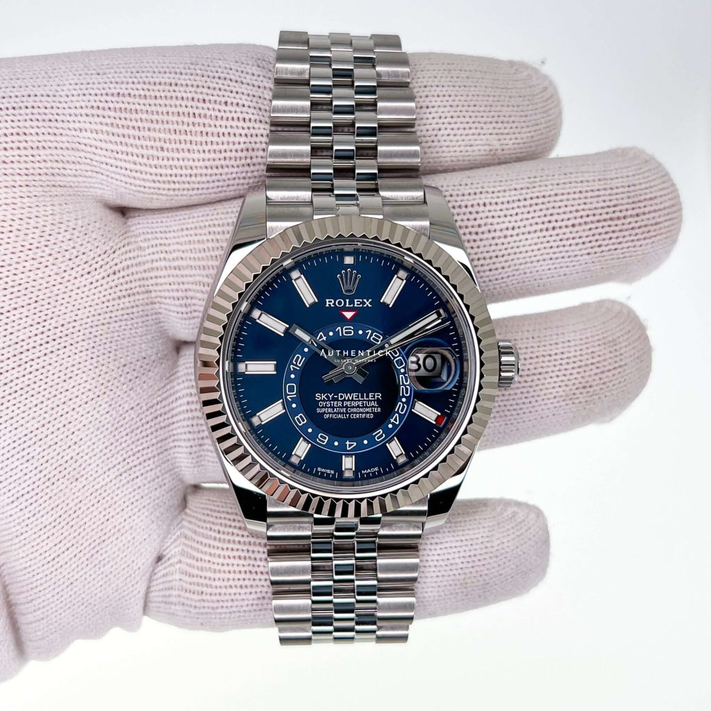 Rolex Sky-Dweller Stainless Jubilee Steel Blue Dial 326934