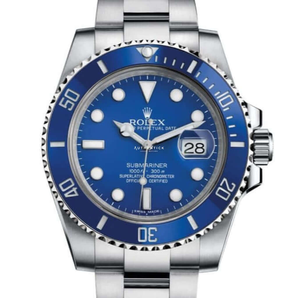 Rolex Submariner Date 40Mm White Gold Smurf 116619Lb