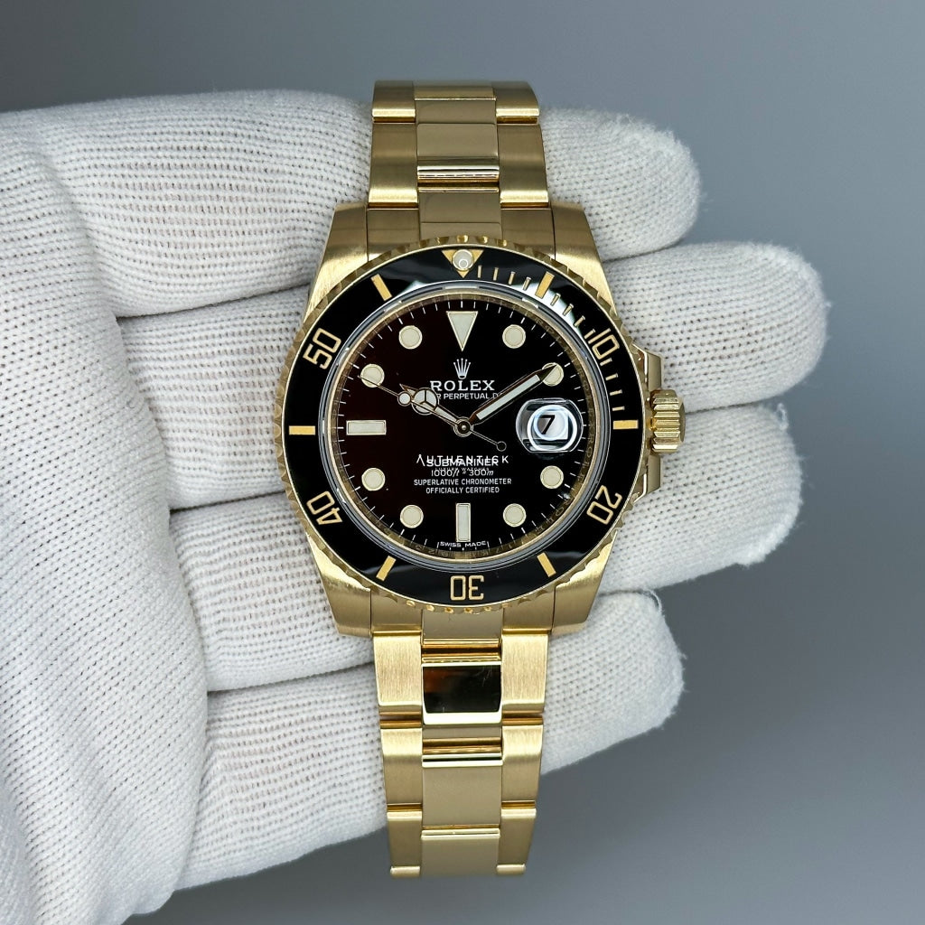 Rolex Submariner Date 40Mm Yellow Gold Black Dial 116618Ln